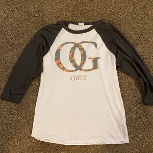 Obey baseball shirt